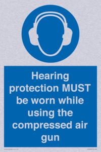 Hearing protection MUST be worn while using the compressed air gun
